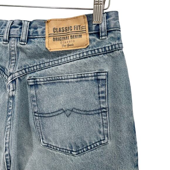 Vintage 90s Mom Jeans Blue Stonewash Classic Fit Original Denim 30" Waist - Picture 5 of 10